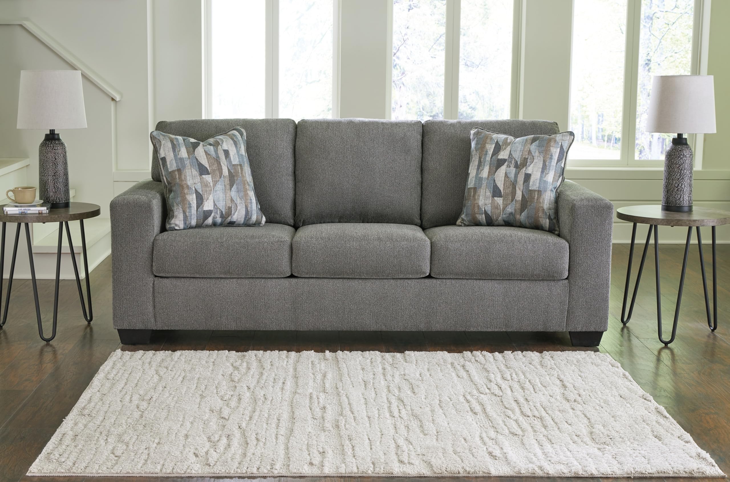 Signature Design by Ashley Deltona Casual Sofa for Living Room, Gray