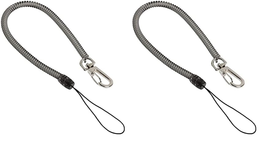 Pacific Handy Cutter CL36 Clip-On Coil Lanyard, For Utility Knives, Safety Cutters, and Hand Tools, Extends to 48 Inches, Safe Tool Retention (Pack of 2)