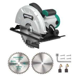 hoteche 10-inch circular saw 15a compact portable table saw with saw blade for desktop use