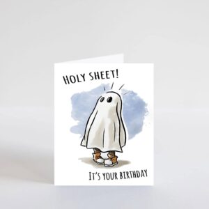 Picture This Prints Holy Sheet, Funny Card for Wife Husband Boyfriend Girlfriend Mom Dad, Card for Him Her Friend Brother Sister, Funny Greeting Card (5 inches by 7 inches)