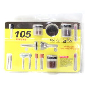 105Pcs Rotary Tool Accessories Kit for Electric Grinder Sander Polisher Drill Parts