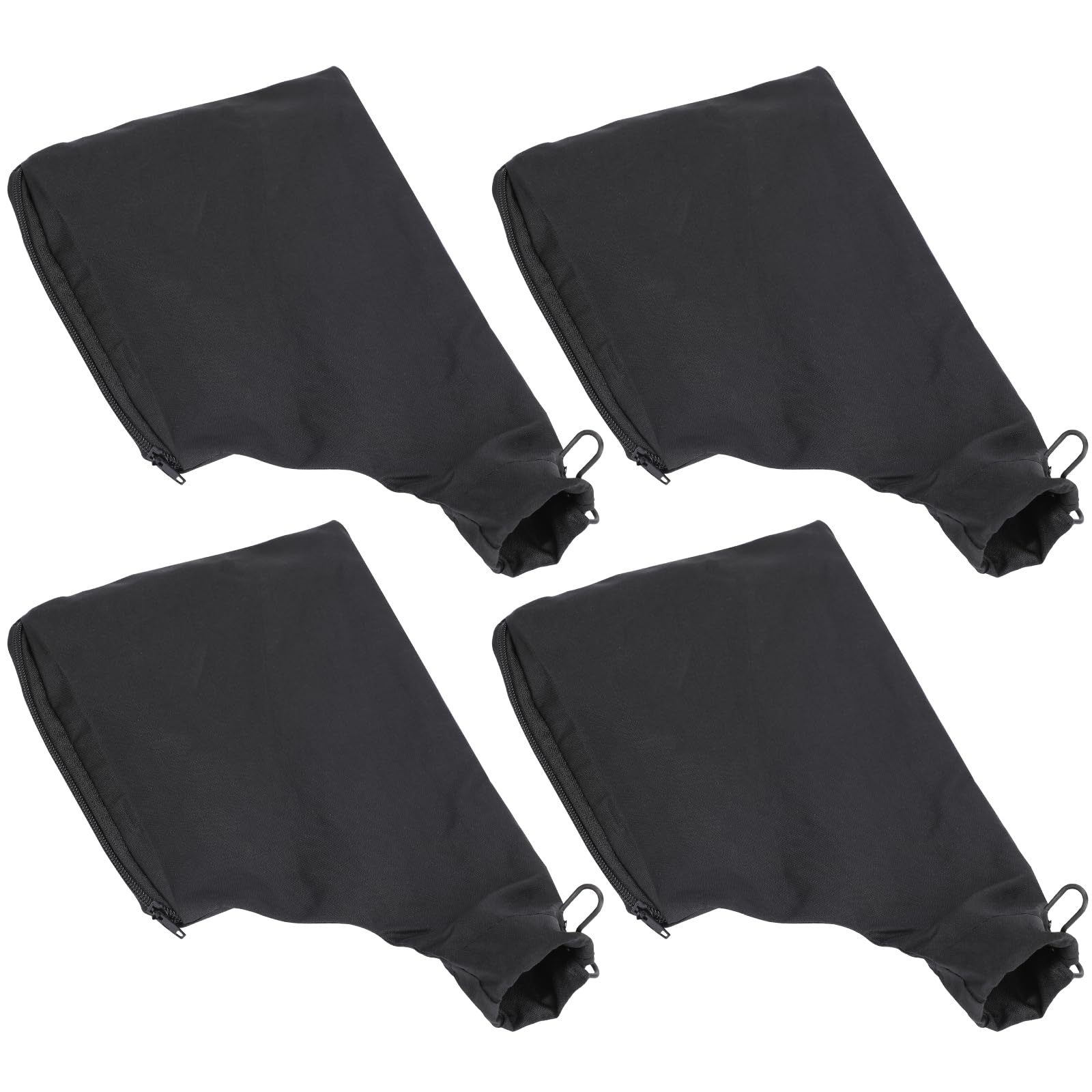 4Pcs Black Dust Collection Bag for Miter Saw Table Saw Miter Saw Dust Bag Black Dust Collection Bag 255 Model with Zipper and Wired Adjustable Stand Dust Bag or Miter Saw, Tank Belt Sander, Edge Plane