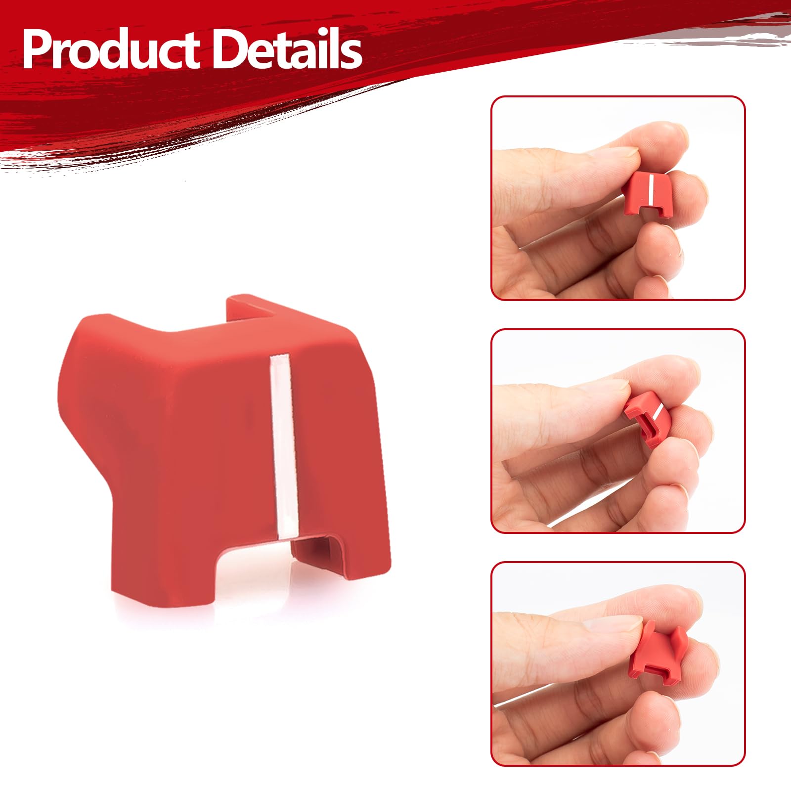 42-38-0017 No-Mar Pad Kit Fits For Milwaukee M18 2746-20 Nailer Tip Compatible with Milwaukee 18 Gauge Nailer, Set of 9, Red