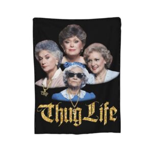 PSORILAX The Golden Movie Girls Flannel Fleece Plush Throw Blanket, Blanket for Couch Bed and Sofa 50"x40"