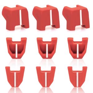 42-38-0017 no-mar pad kit fits for milwaukee m18 2746-20 nailer tip compatible with milwaukee 18 gauge nailer, set of 9, red