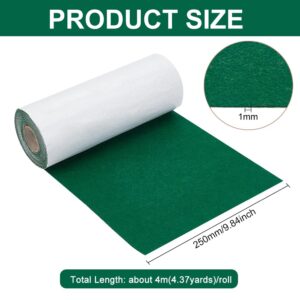 BENECREAT 13 Feet Green Self Adhesive Felt Fabric 10 x 157 Inch Large Felt Fabric Roll Shelf Liner for DIY Costume Making Jewelry Box Drawer Liner Scrapbooking Silhouette