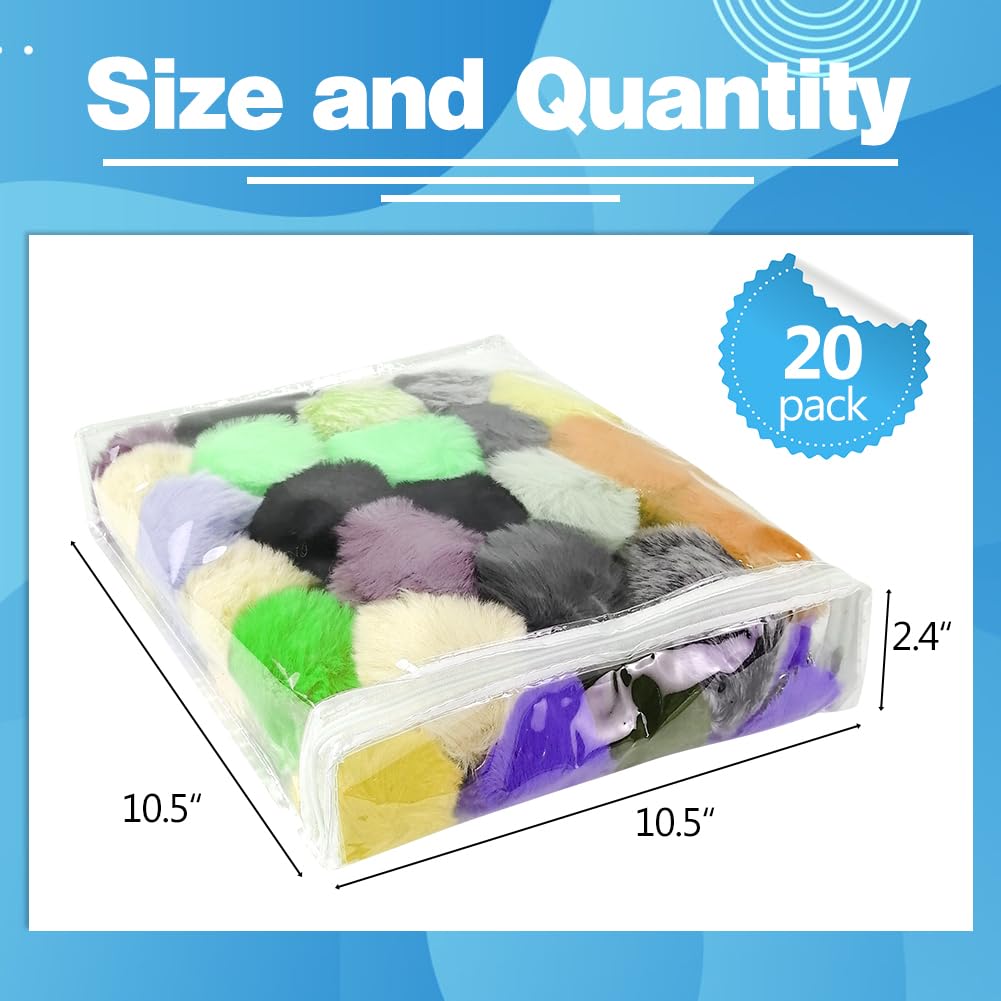 20Pcs Clear Vinyl Zippered Storage Bags, Plastic Storage Bags for Blankets Sweater Clothes Bed Sheet Organizer with Zipper for Closet Sweater Bed Sheet Pillow