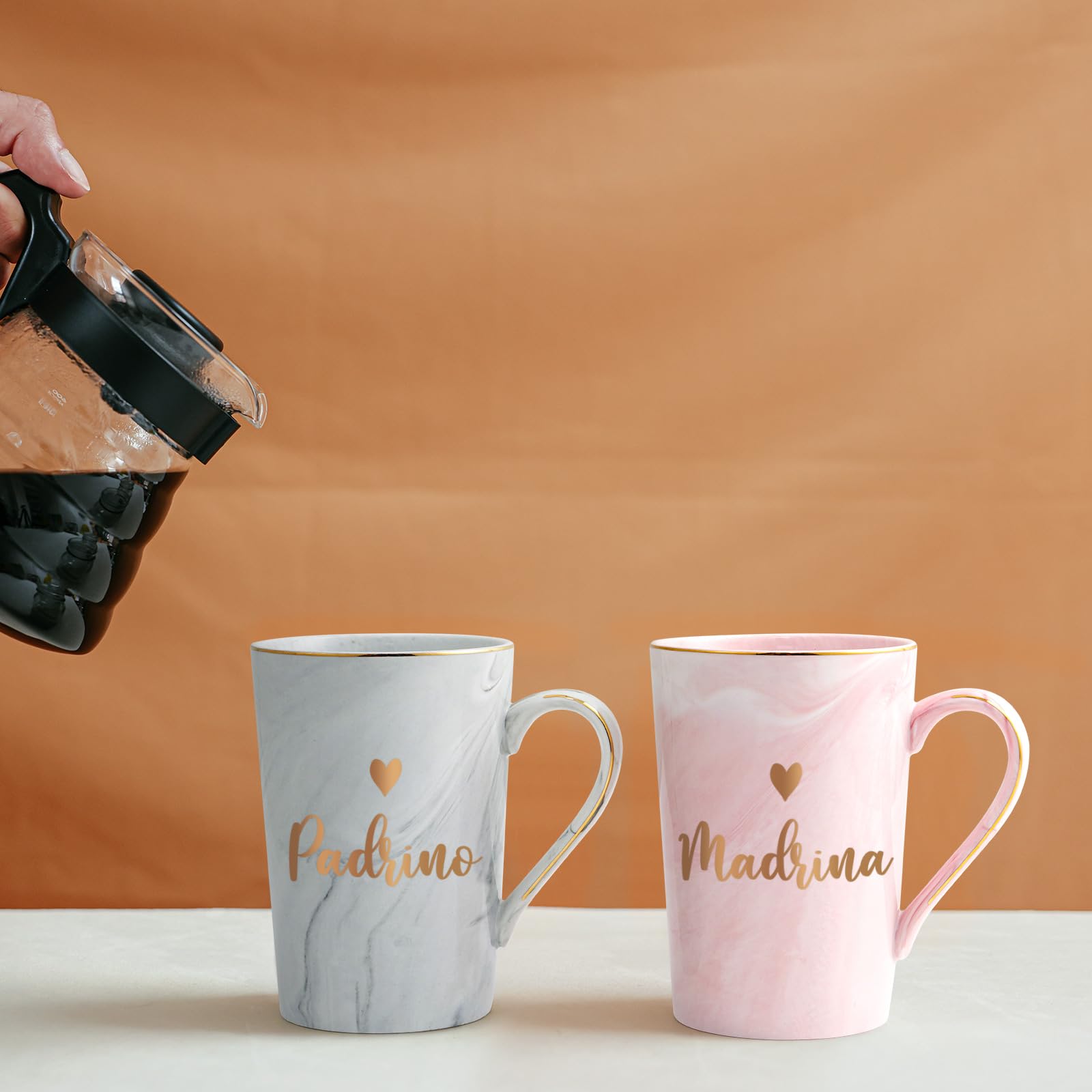 Cabtnca Padrinos Madrina Proposal Gift, Godparents Proposal Gift, Padrinos Madrina Coffee Mug, Regalos Para Padrinos Madrina, Christmas Birthday Gifts for Godmother Godfather In Spanish, 14Oz