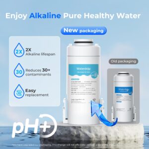 Waterdrop WD-EDFA Alkaline Filters Replacement for Waterdrop Electric Pitcher 𝐖𝐃-𝐄𝐃𝟎𝟏/𝐄𝐃𝟎𝟐/𝐄𝐃𝟎𝟒/𝐄𝐃𝟎𝟏𝐀/𝐄𝐃𝐂𝟎𝟏, NSF/ANSI 42&372, Improve PH, 3 Months or 200 Gallons, 1 Filter