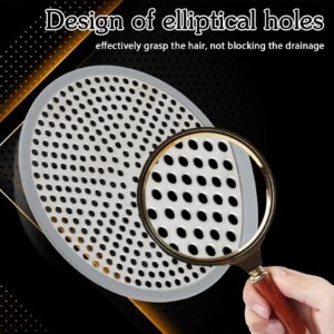 COMNICO Shower Drain Hair Catcher 4.7inch Stainless Metal Strong Sturdy Bathtub Drain Cover Protector Bathtub Catcher Filter Stopper for Bathroom Kitchen