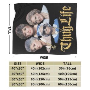 PSORILAX The Golden Movie Girls Flannel Fleece Plush Throw Blanket, Blanket for Couch Bed and Sofa 50"x40"