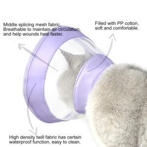 QIYADIN Soft Cat Cone, Adjustable Cat Recovery Collar After Surgery, Breathable E-Collar for Cats and Dogs, Pet Elizabethan Collar to Stop Licking and Scratching Wounds