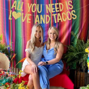 Mexican Fiesta Bridal Shower Decorations, All You Need is Love and Tacos Banner Gold for Cinco De Mayo Bachelorette Party Engagement Wedding Supplies