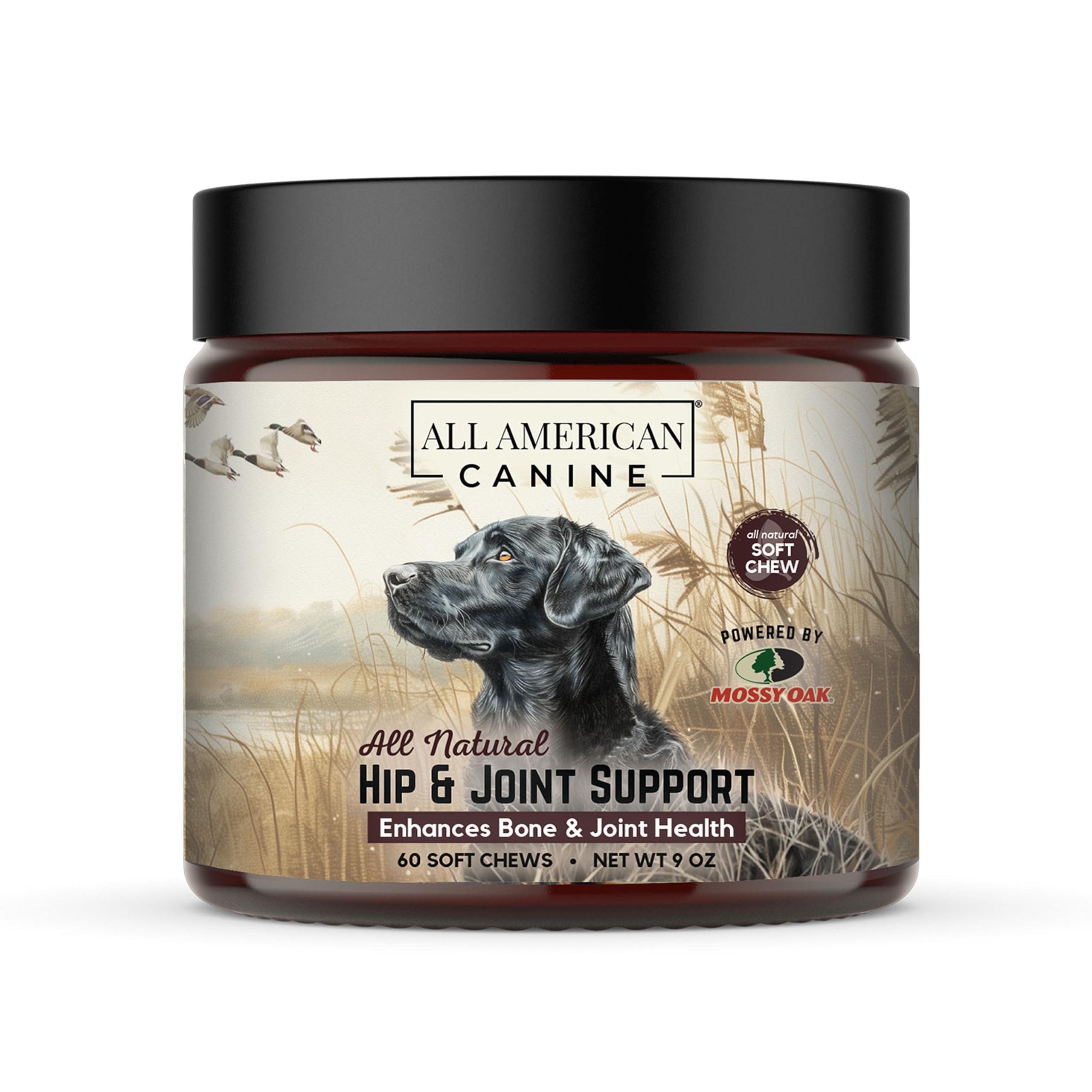 All American Canine Hip & Joint Support Soft Chews for Dog - Supplement Help Reduce Painful Inflammation with Glucosamine & Chondroitin - Reduces Inflammation Joint Flexibility & Joint Mobility - 12oz