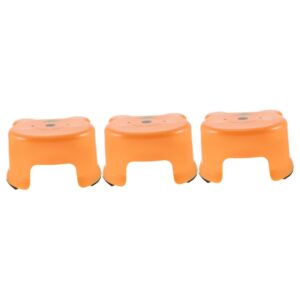 ibasenice 3pcs cartoon plastic stool potty training chart poop stool for bathroom stool toddler bathroom step stool plastic step stools for small step stool bench child toilet