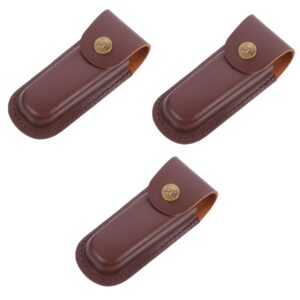 housoutil 3pcs leather case cutter leather belt for belt waist belt cutter cover tool pouch belt pocket belt kitchen kitchen universal skin