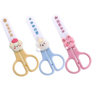 art scissors 3pcs cute tiny scissors portable mini art paper scissors home multifunctional hand scissors student stationery school office supplies