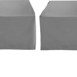 Crosley Furniture Patio Furniture Covers, Waterproof 4-Piece Outdoor Chair Cover Set for Backyard, Gray