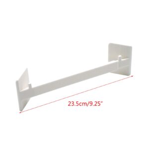 COOLHOOD Bathroom Corner Storage Bar Stick On Shower Shelf Holder Expandable RVs Shower Organizers Rack Corner Wall Shelve Fence Stick On Bathroom Shelf Bathroom Shelves Holder Adjustable Fixing Rod