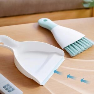 YCSXhandpick Small Broom with Dustpan Combo Set Dust Pan and Brush Set Table Ceaner Gap Cleaning Brushes and Dust Pans Hand Broom