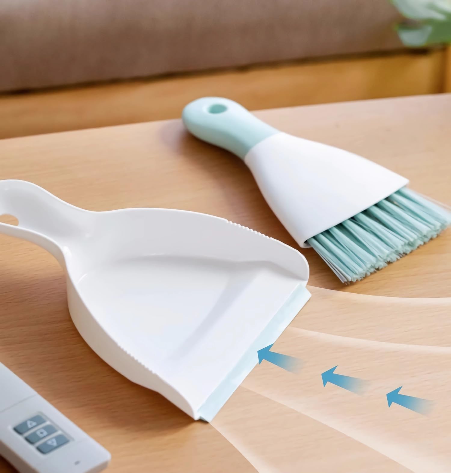 YCSXhandpick Small Broom with Dustpan Combo Set Dust Pan and Brush Set Table Ceaner Gap Cleaning Brushes and Dust Pans Hand Broom