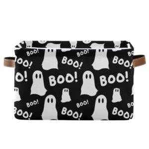 halloween boo ghosts storage basket collapsible storage bins cubes box toy chest fabric clothes hamper gift baskets for shelves nursery shoes home office with leather handles