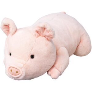 weighted stuffed animals, 5lbs weighted pig stuffed animal plush toy pink pig weighted plush animals hugging pillow gifts for kids and adults, 25.2 inch