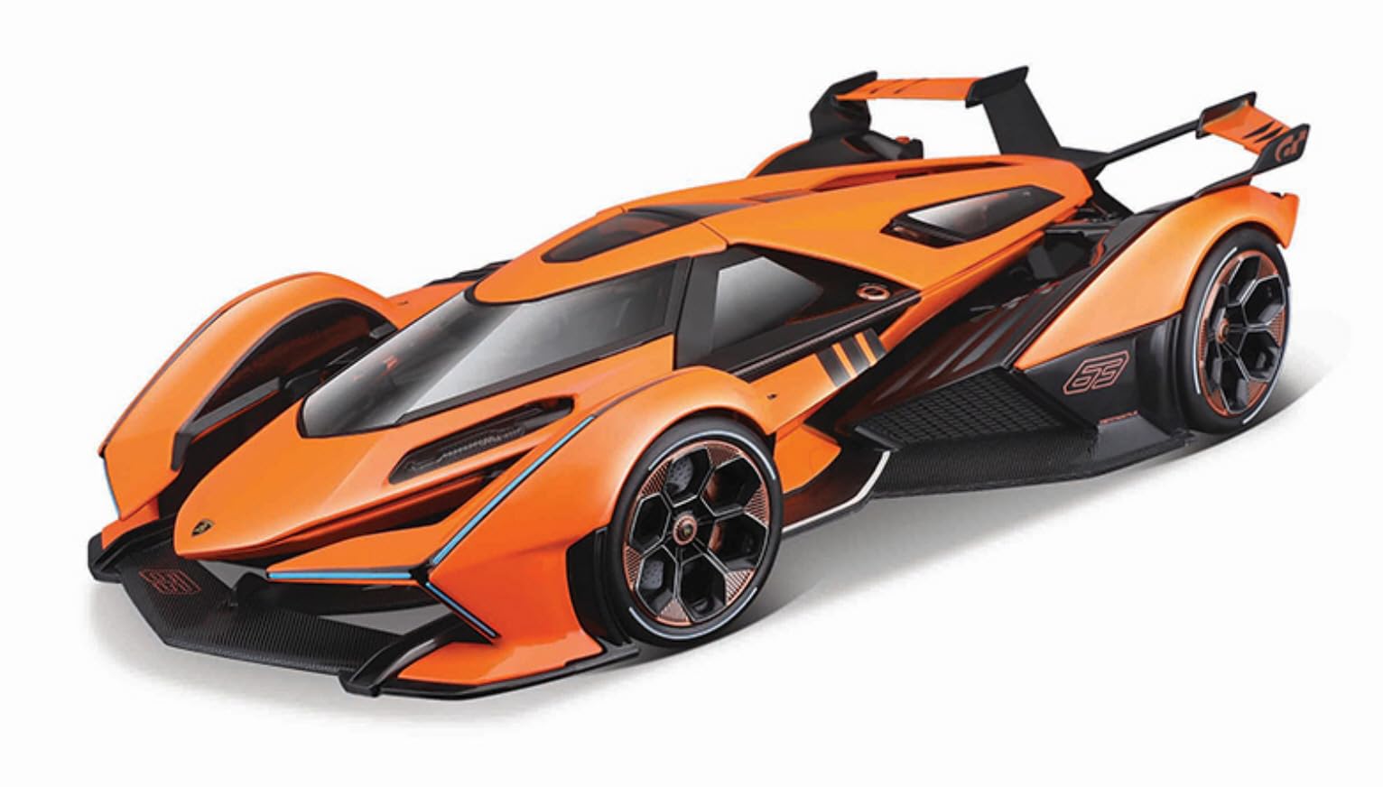 Maisto Lamborghini V12 Vision Gran Turismo Orange Metallic Special Edition 1/18 Diecast Model Car