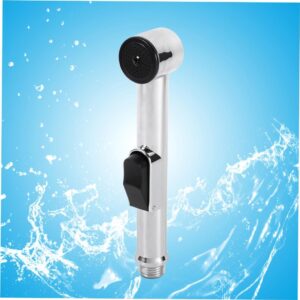 Handheld Bidet Spray Attachment for Toilet - Portable Chrome Plated Shattaf Sprayer with ABS Handheld Shower - Cleans and Refreshes Easy to Install - Personal Solution-size1