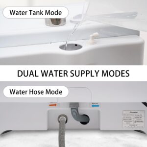 Portable Dishwasher,Countertop Dishwasher,Portable Air-dry Dishwasher with 7L Built-in Water Tank Deep 360° Dual Spray Cleaning Machine Mini Dishwasher for Apartments& RVs