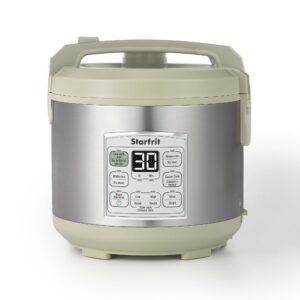 starfrit low carb rice cooker - 14 cups - stainless steel low carb/steamer basket - 7 preset functions - 500w