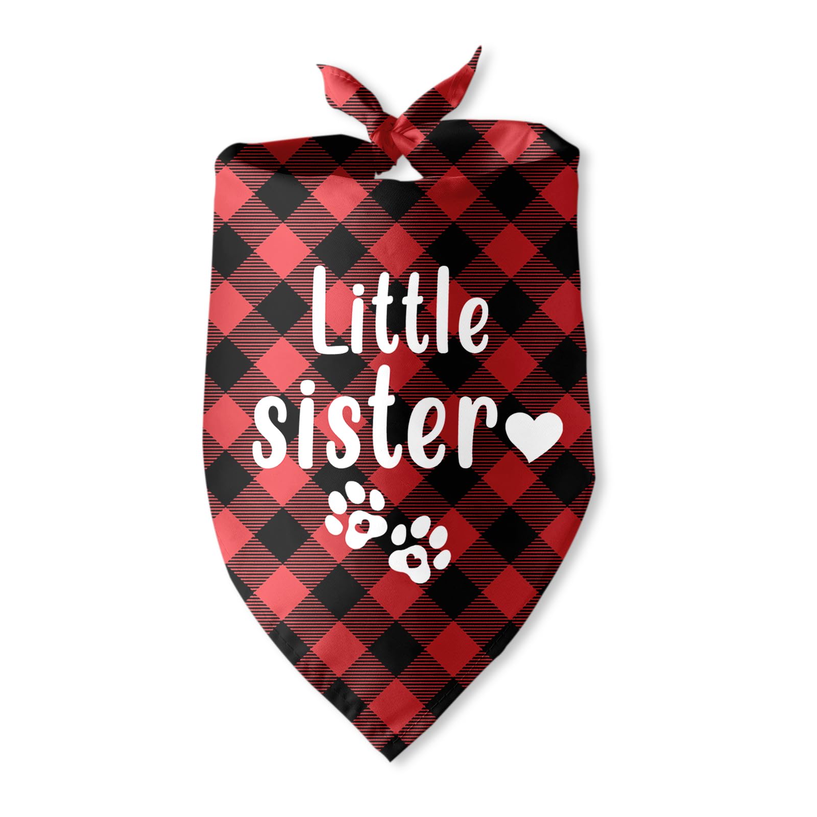 Little Sister Dog Bandana Pregnancy Announcement Gender Reveal Dog Bandana Photo Prop Pet Scarf Accessories for Pet Dog Lovers Gifts