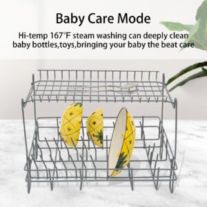 Portable Dishwasher,Countertop Dishwasher,Portable Air-dry Dishwasher with 7L Built-in Water Tank Deep 360° Dual Spray Cleaning Machine Mini Dishwasher for Apartments& RVs