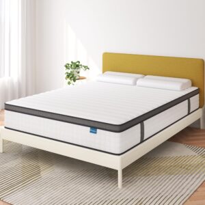 elitespace Full Size Mattress,12 Inch Full Mattress in a Box,Hybrid Memory Foam Spring Full Mattresses,Soft and Comfort Medium Firm Mattress,CertiPUR-US Certified., ELSP776F12