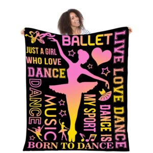 socira dancer gifts blanket, dance gifts for girls, dance life flannel fleece throw blankets for couch sofa, soft warm lap nap blankets for all seasons, dance lover dancer teacher gifts for birthday