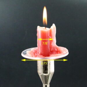 5-Pack Candle Rings for 22mm Taper Candle Reinforced Glass Bobeches Wax Drip Catcher Candle Drip Stopper