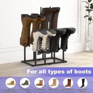 Free Standing Shoe Racks Shoe Storage Fit for 4 Pairs Boots Rack Organizer for Tall Boots Shoe Organizer for Dorm Room Closet Entryway Bedroom Patio Outdoor Hallway