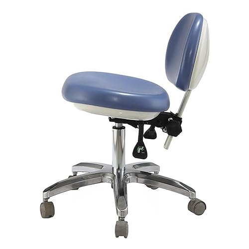 SFKLYU Dental Doctor's Chair Dentist Stools PU Leather Adjustable Backrest, Height Dentist Chair for Clinic, Dental, Shop, Lab Chair,B1