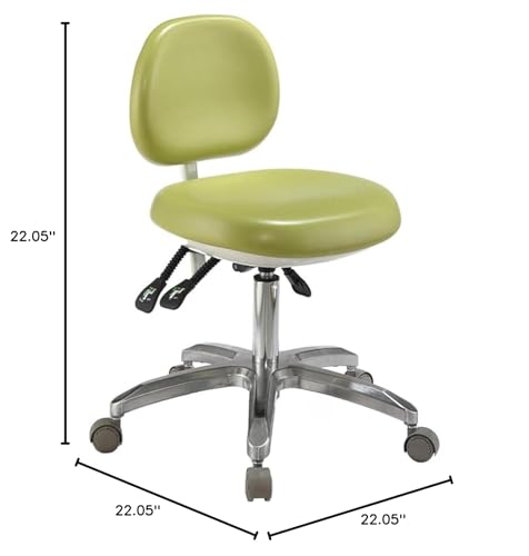 SFKLYU Dental Doctor's Chair Dentist Stools PU Leather Adjustable Backrest, Height Dentist Chair for Clinic, Dental, Shop, Lab Chair,B1