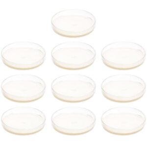 ultechnovo 10 pcs nutrient agar plate agar petri dishes petri dishes with lids pre poured agar plates laboratory accessory prepoured petri dish mushroom agar plates child stripe specimen