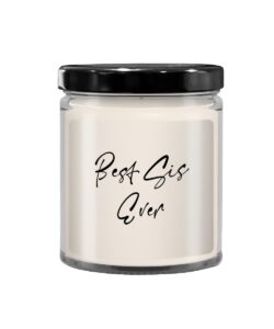 best sis ever candle vanilla scented soy wax 9oz candle