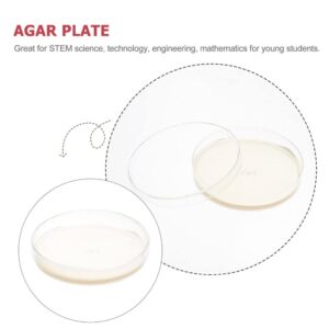 ULTECHNOVO 10 pcs Nutrient agar Plate agar Petri Dishes Petri Dishes with lids pre Poured agar Plates Laboratory Accessory prepoured Petri Dish Mushroom agar Plates Child Stripe Specimen