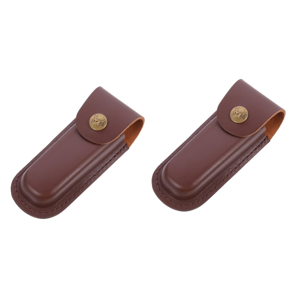 2pcs Leather Case Cutter Small Convenient Cutter Cover Leather Small Convenient Cutter Protector Waist Belt Cover Protection Cutter Cover Waist Cutter Cover