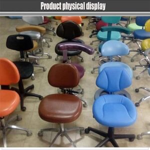 SFKLYU Dental Doctor's Chair Dentist Stools PU Leather Adjustable Backrest, Height Dentist Chair for Clinic, Dental, Shop, Lab Chair,B1