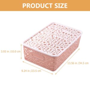 Cabilock Storage Bins 3pcs Box Small Plastic Containers with Lids Small Plastic Bins with Lids Storage Pp Small Box Storage Baskets