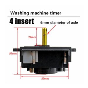 4insert 15 Minutes ，Compatible for Haier Washing Machine Timer Switch Wash Timer Semi-Automatic Double-Cylinder Washing Machine Parts