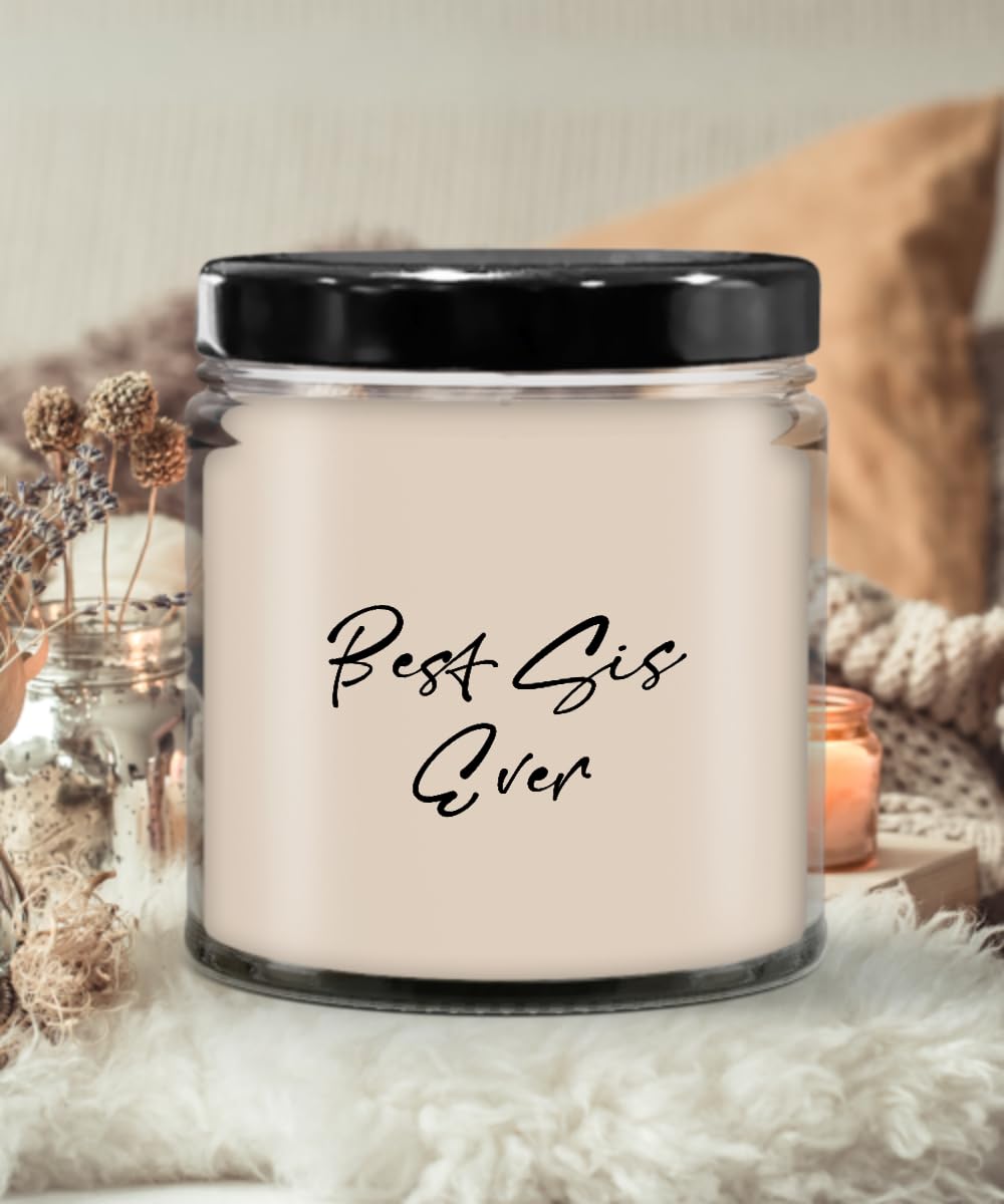 Best Sis Ever Candle Vanilla Scented Soy Wax 9oz Candle