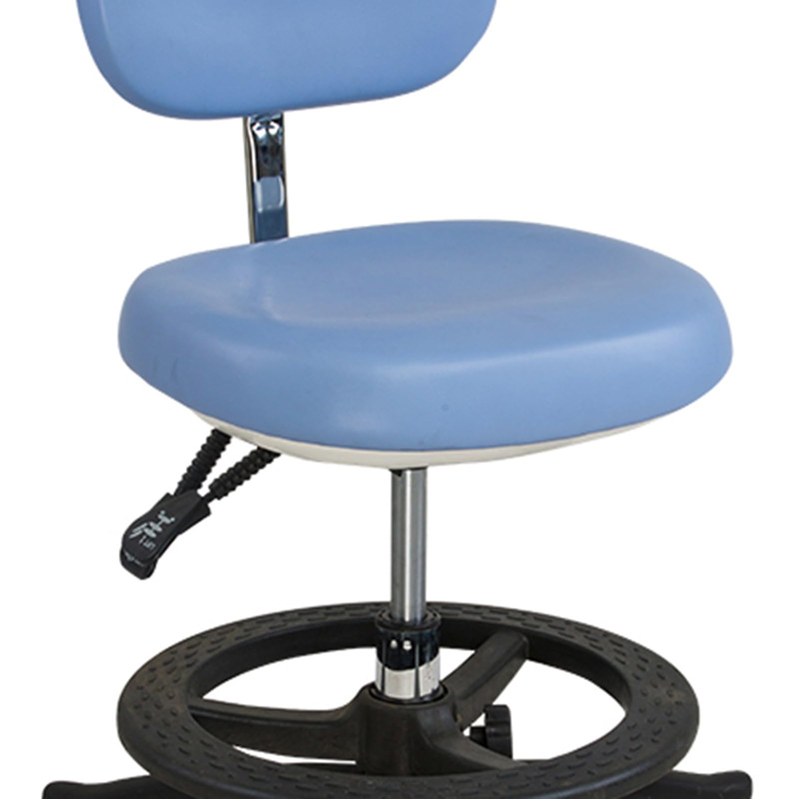 SFKLYU Adjustable Dental Doctor's Chair Dentist Stools with Backrest PU Leather Dentist Chair for Clinic, Dental, Shop, Lab Chair,B