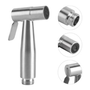 Handheld Bidet Sprayer, Portable Stainless Steel Bidet Toilet Sprayer Toilet Water Sprayer Bathroom Diaper Sprayer for Kitchen and Toilet Cleaning