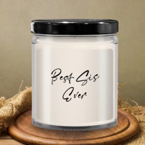 Best Sis Ever Candle Vanilla Scented Soy Wax 9oz Candle